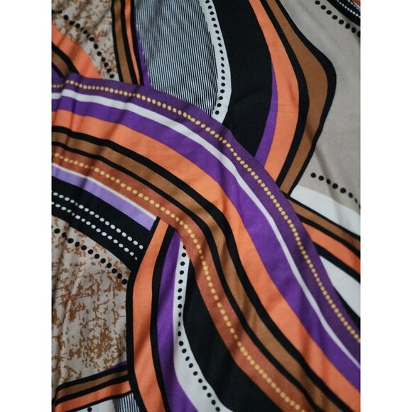 Robert Louis Women's Black Multicolor Print Pattern A-Line Maxi Skirt Medium - Picture 3 of 8